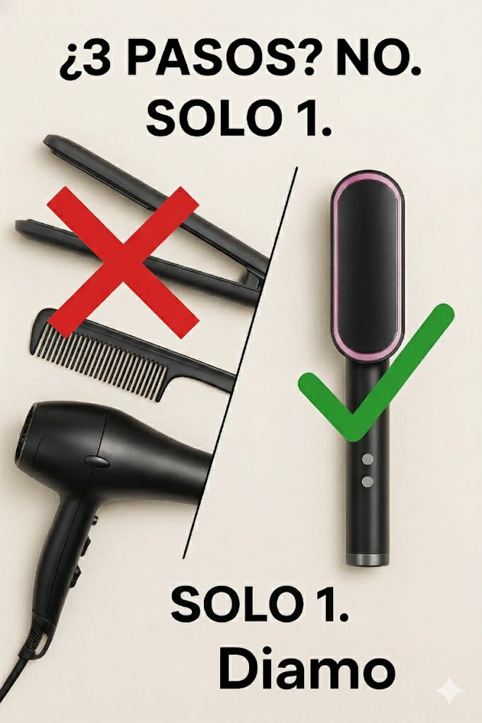 💎 DIAMO™ Cepillo Alisador Instantáneo + Regalo Exclusivo